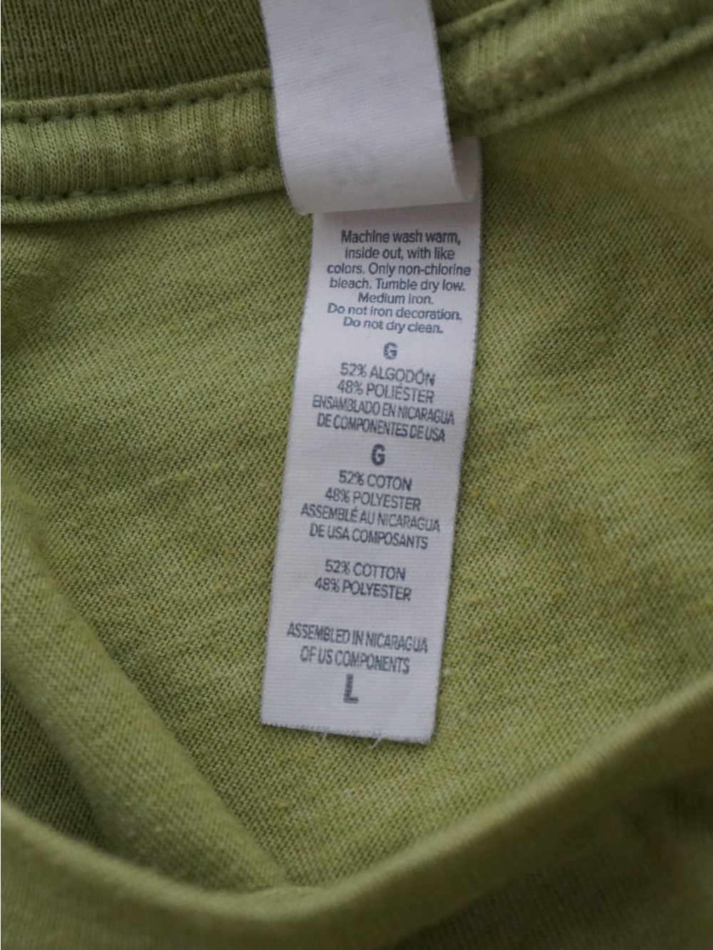 GAP Lime Green Graphic 'Love' Tee with Pink Accent - Picture 4 of 4
